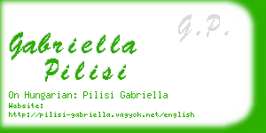 gabriella pilisi business card